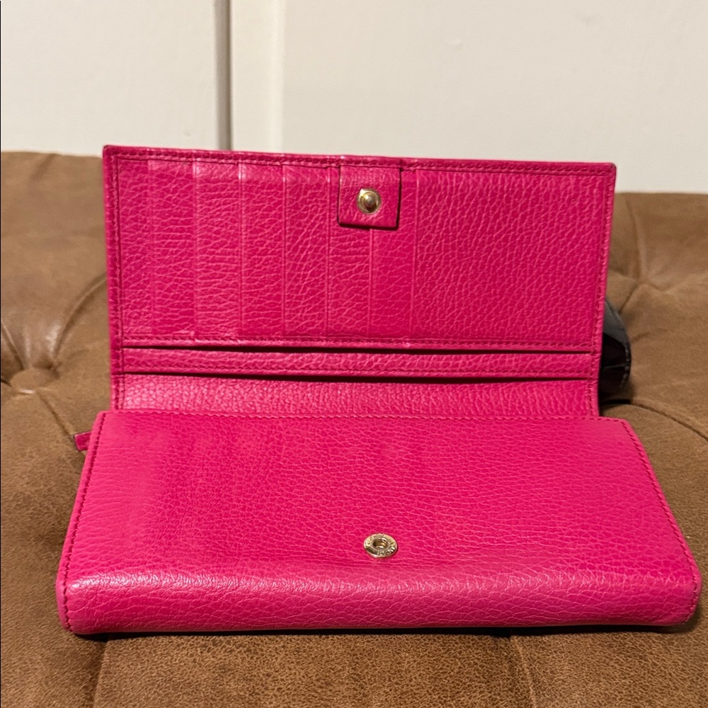 Gucci Pink Leather Wallet - Picture 4 of 8